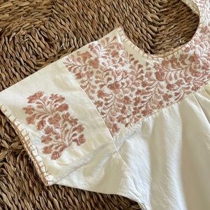 Hand embroidered Mexican blouse